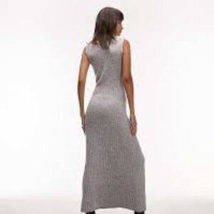 Zara great sweater dress / cool top shorter in front mock turtleneck no size tag